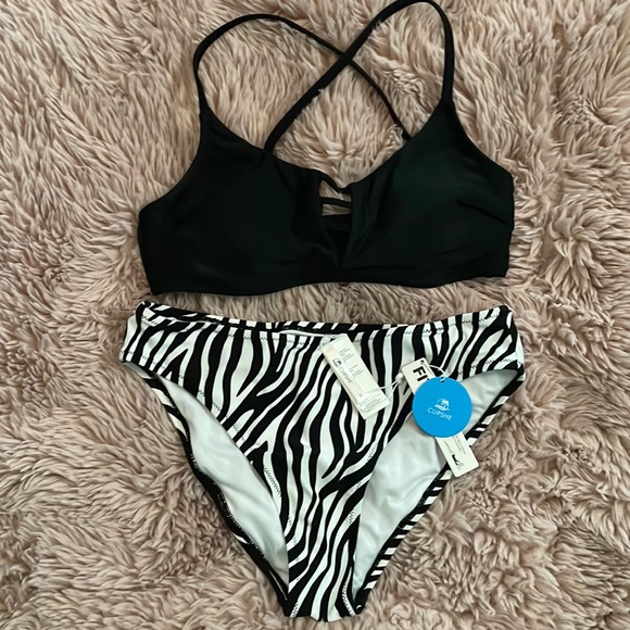 NWT Zebra Print Bikini - Picture 1 of 4